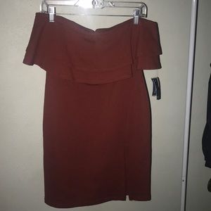 Strapless body on dress. New with tags